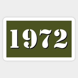 Retro 1972 Sticker